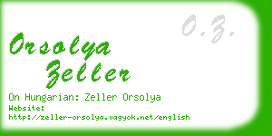 orsolya zeller business card